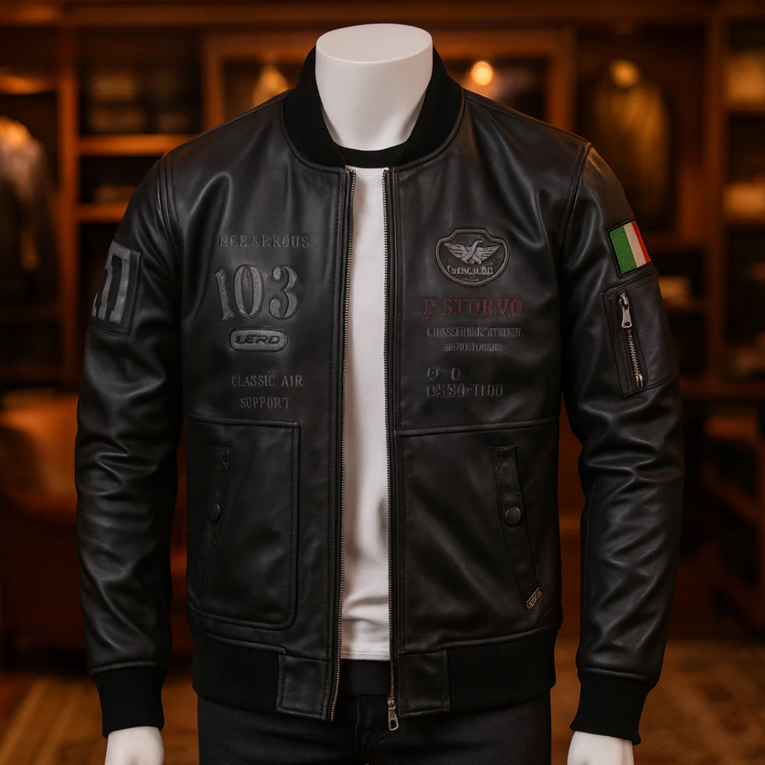 CHAQUETA BERLIN DE CUERO - ¡PRECIO ESPECIAL 50% OFF!