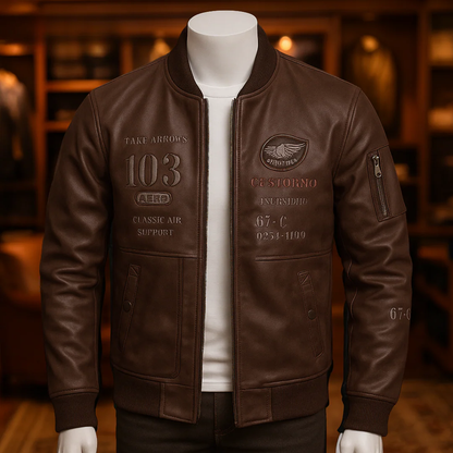CHAQUETA BERLIN DE CUERO - ¡PRECIO ESPECIAL 50% OFF!